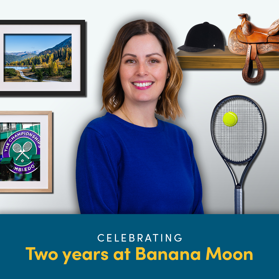 Today we’re celebrating 2 amazing years with our Early Years Support Officer, Natalie Vaughan Prosser! 🎉

When she’s not supporting the Banana Moon network, she’s out adventuring – on horseback or up a mountain 🏇⛰️ Or enjoying Wimbledon when summer comes round 🎾