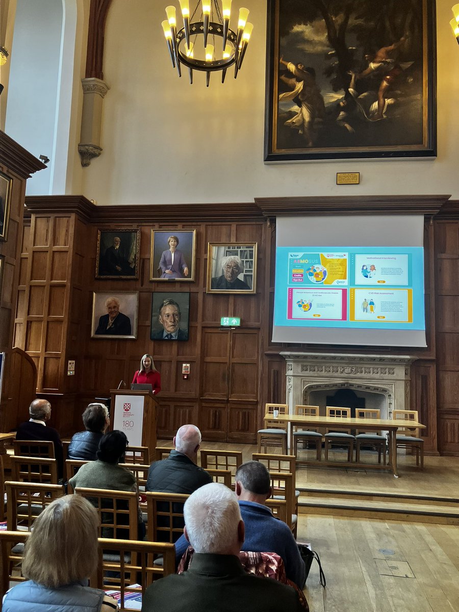 GemmaCaughers's tweet image. @LCreightonRN sharing 🌟Very positive and SIGNIFICANT RESULTS 🌟 from her #ASMOSUSRESOURCE PhD project. Improving cardiovascular risk in students with a wonderful impact on families and friends too. @BurdettTrust @QUBSONM @EdinburghNapier @DonnaFitzQUB @GaryMitchellRN @DrGarethT