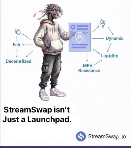 Kiddo_0x's tweet photo. 8~
SO WHATS THE BIG PICTURE?

@StreamSwap_io isn’t just a launchpad, it’s a fair, decentralized, and dynamic system for token distribution, liquidity bootstrapping, and MEV resistance.  
It’s built for the next-gen DeFi community.  
#StreamWars https://t.co/RsW7J8YAY5