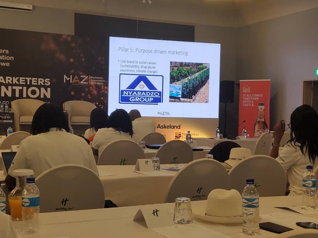 tombo_peter's tweet photo. Day 2 @ #MAZCONVENTION #MARKETINGINMOTION 

Topic : Marketing in the age of permanent disruption. 

Key Take away : Disruption is nolonger a storm you want out,its the new rhythm you should learn to dance to 

@Nyaradzo_Group 
@MAZ https://t.co/NFxtlXUf3I