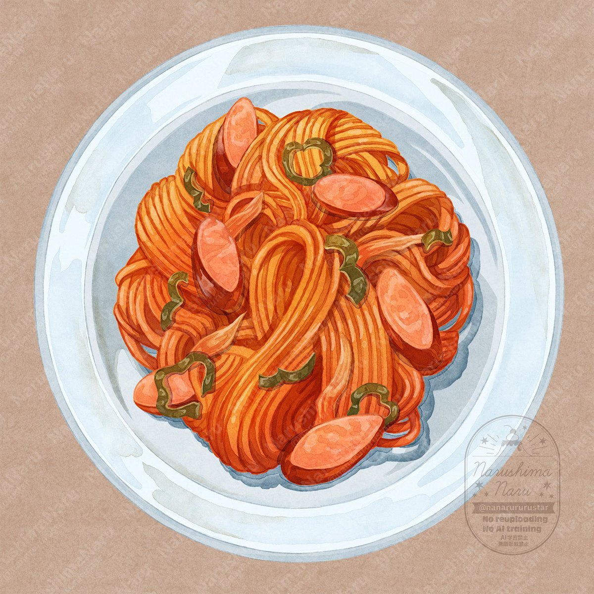 nanarururustar's tweet image. ナポリタンを召し上がれ。
#純喫茶
#Procreateart