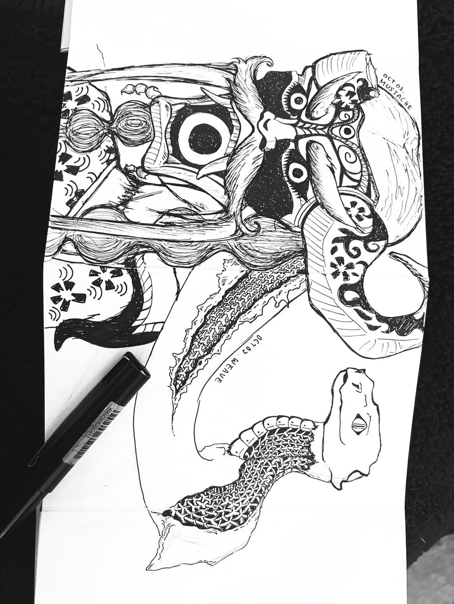 ViviTheBoop's tweet photo. Day 1 &amp; half a day 2 #Inktober https://t.co/XkiIdpD1hG