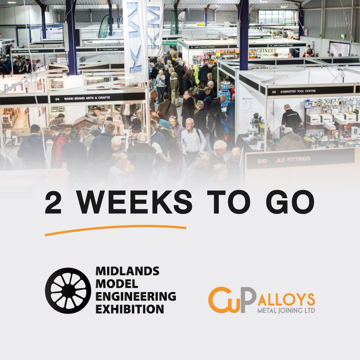 cupalloys's tweet image. Just two weeks ⏳ until the Midlands #ModelEngineering Exhibition 2025!
We’ll be showcasing our full range of #silversolder, brazing alloys, and fluxes — plus, we’ll be on hand with expert, no-nonsense #brazing advice.
Tickets & Info 👉🏻 buff.ly/3jAUdrC