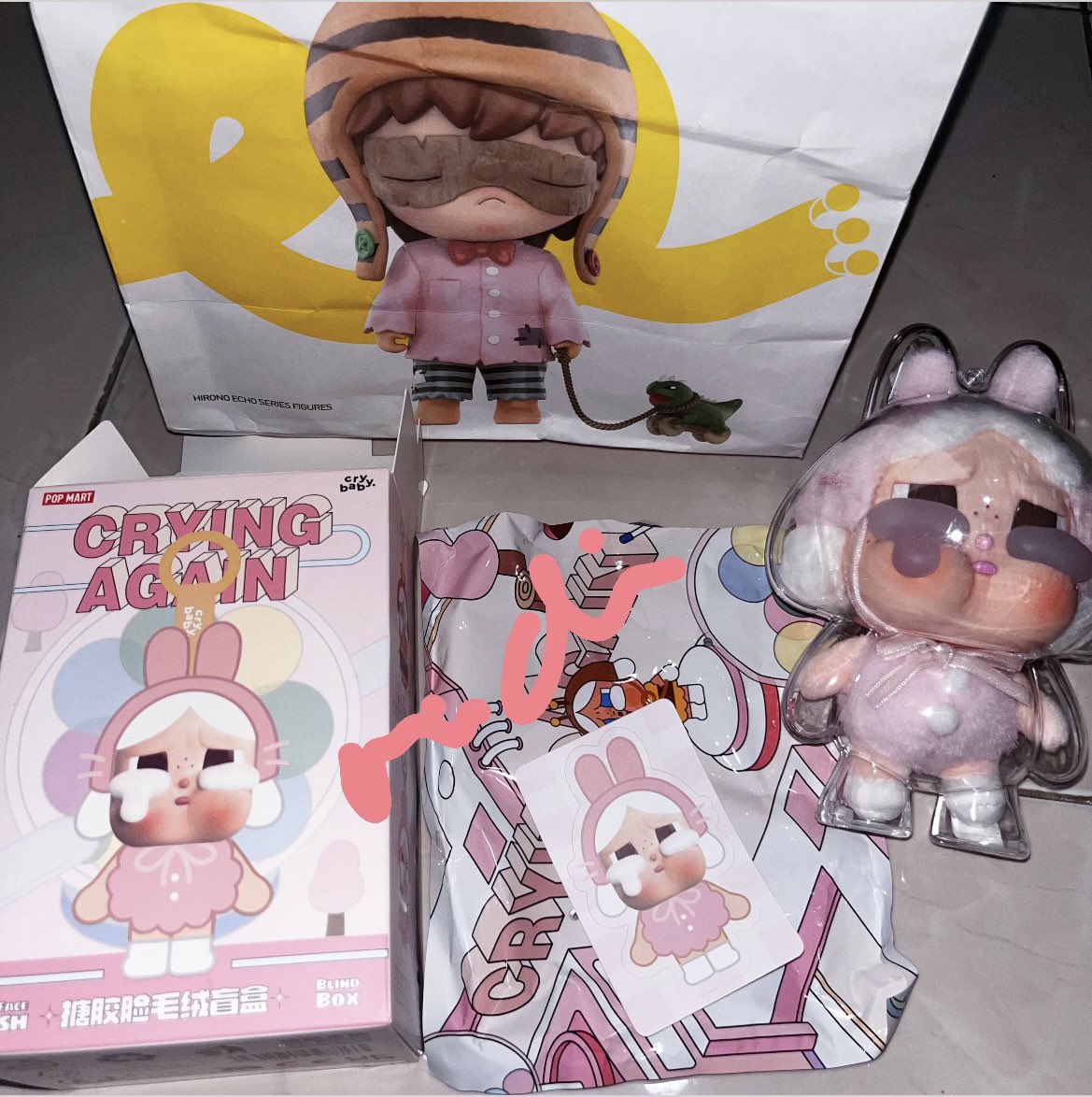 ! wts lfb ready ina !

🐰 crying again cry baby vinyl plush 🐰

       pink 415k 

‼️inc acrylic 
‼️no min

🏡depok
🚚 freeong exc admin 
tags pop mart alice pink bunny bear bee rabbit frog duck
#zonajajan #zonauang