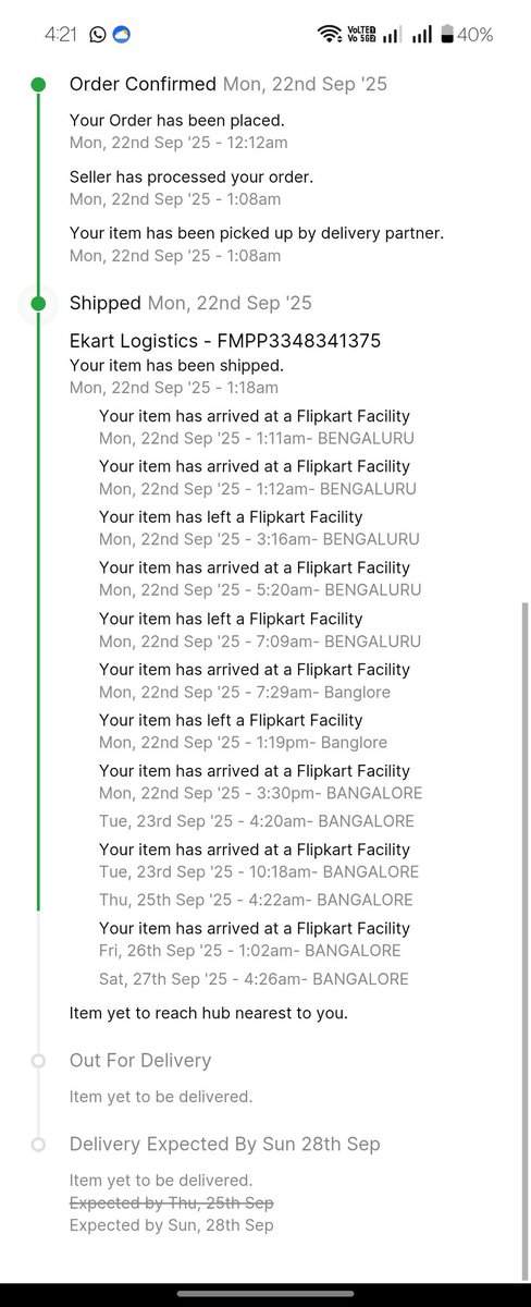 Rishi_Sinha_11's tweet photo. @Flipkart @flipkartsupport 
when I can expect the resolution? Your incompetent team fails everyday to provide a proper resolution after promising the ETA and keep asking 24-48hrs extra again and again. And they don't have any idea about the whereabouts of my ordered product. https://t.co/8oYFsyyNN5