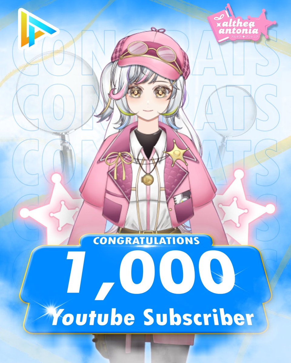 🎉Congrats to Althea Antonia for hitting 1K subscribers

Thanks to everyone who's been supporting her journey

#AltheaAntonia #LAETA #1KSubscribers #VTuberID #VTuber #fyp
