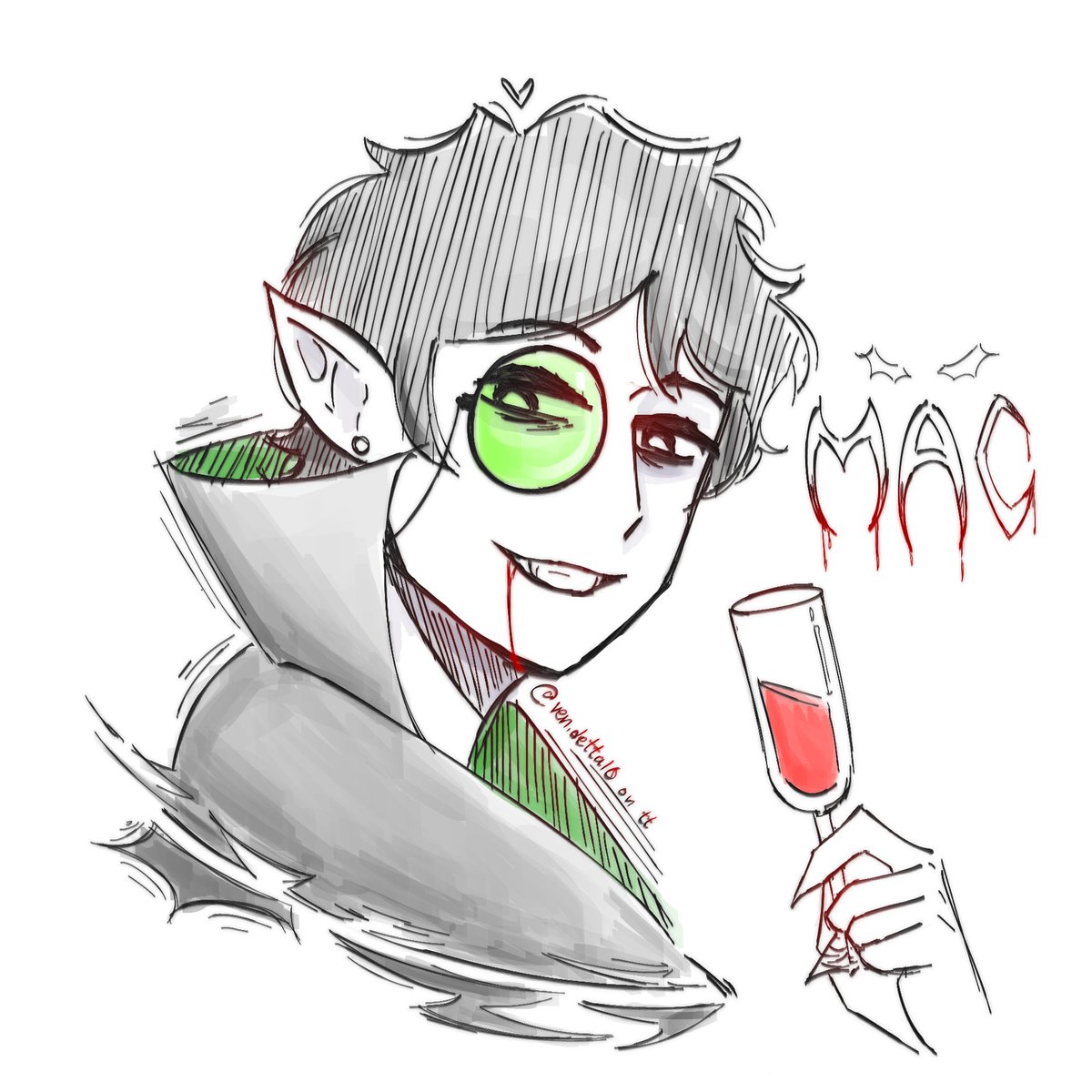 yukasorinn's tweet image. #MACTOBER Day 2: Vampire Mac by @vinirarw 

Bleh bleh blehhh
#macdateeverything #dateeverythingmac #dateeverything