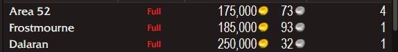 Stargrace's tweet photo. A pretty good #warcraft #goldmaking sale this morning ^^  The 2nd image shows what it's listed at on other servers. https://t.co/YH3WFWqzo3