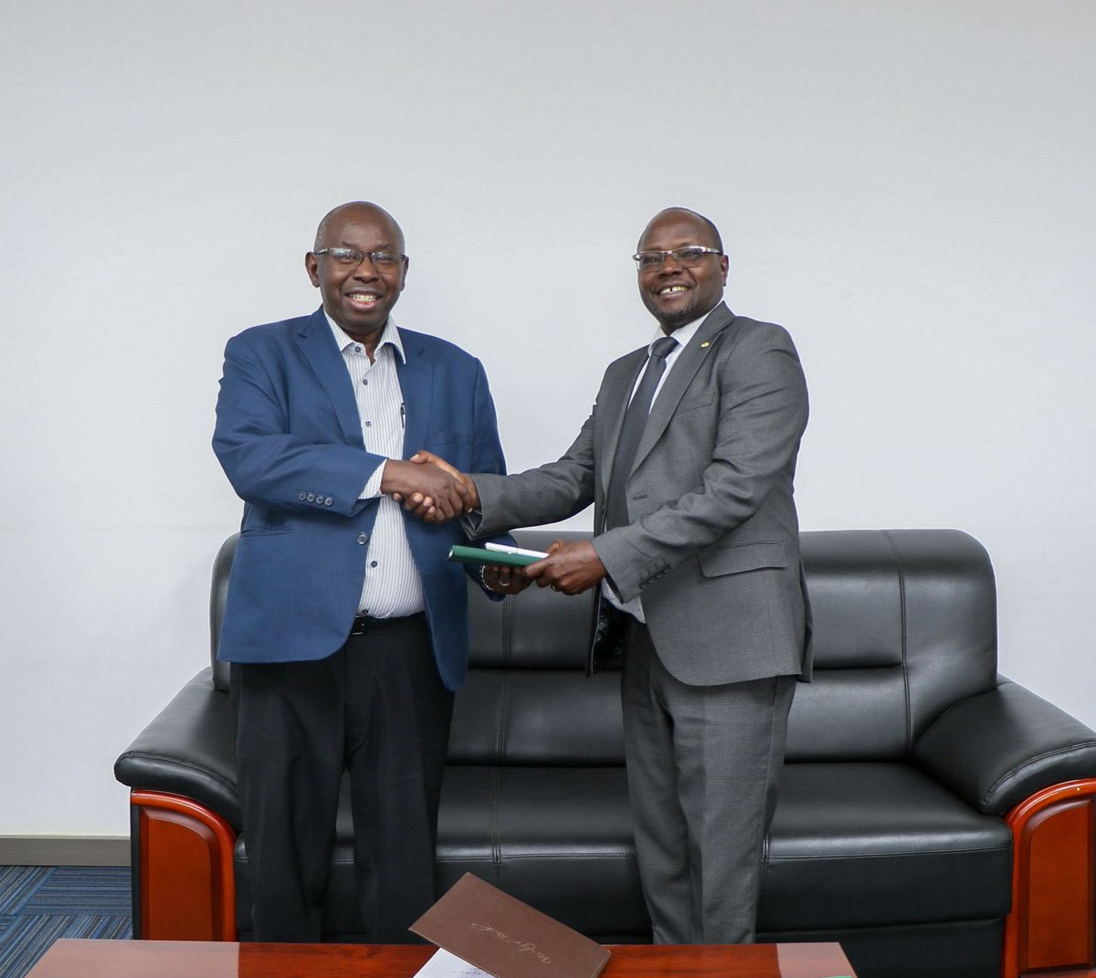 AFD Groupe Country Deputy Director, Dr. Peter Addo accompanied by Eng. Jacob Ruwa paid a courtesy call to KeRRA Ag. DG Eng. J.K. Magondu to discuss projects funded by AFD in the ASAL areas of Marsabit, Samburu, Laikipia, Isiolo, Tharaka Nithi, and Meru Counties.