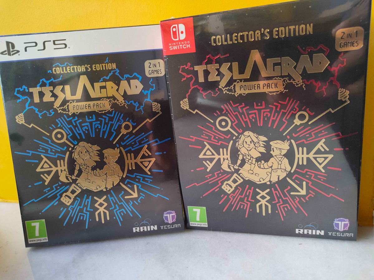 ¿Edición Azul 🟦 o Edición Roja 🟥?

¡Elige la que más te guste y consigue ya #TeslagradPowerPackEdition 🧲! ¡Flipa con dos electrizantes y magnéticos juegos de plataformas con un montón de puzles!

¡Además, mirad esas portadas metalizadas! 🤩