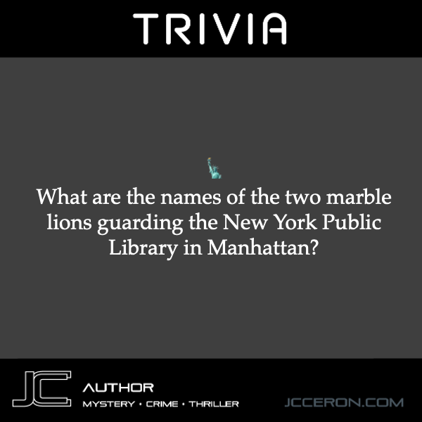 jcceron68's tweet image. ➡️ Patience 🦁 and Fortitude 🦁.

#NYCTrivia #LibraryLove #Bookstagram #NYCBooks #MysteryCommunity