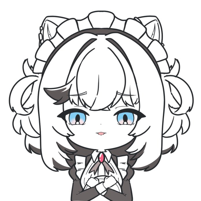 「ちなのメイドって良いと思う落書き」|くろけんのイラスト