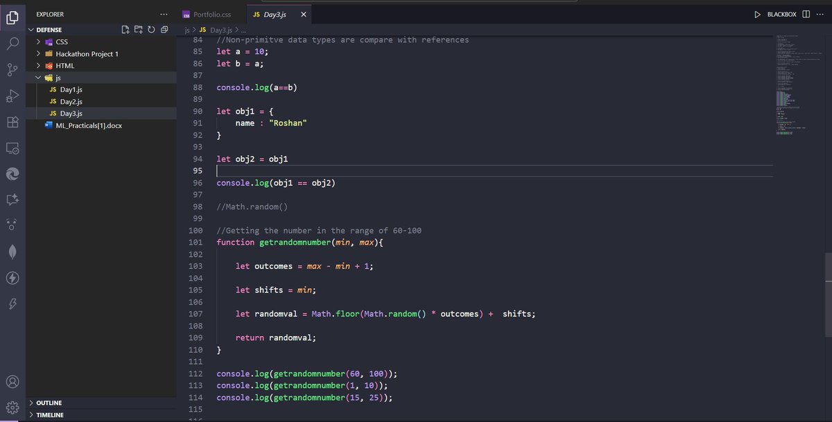 ImRoShan1845's tweet image. Day 19: JavaScript:
1. Numbers: How number has its own methods and property that no one could steal.
2. Math Object: Ahh! again math, but with some in-build funtionality.
3. Math.random(): randomly generate value within range.
@rohit_negi9

#webdev