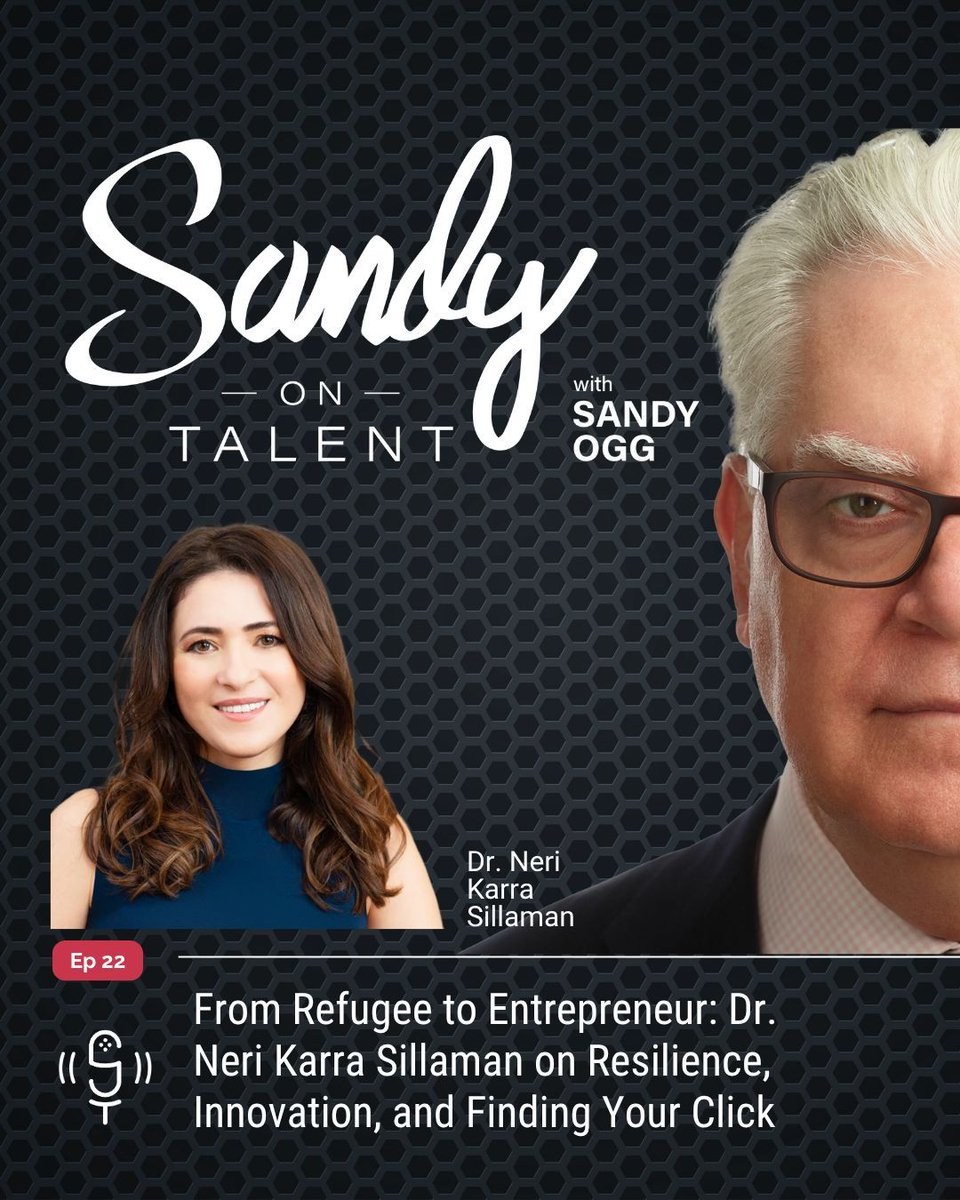 SandyonTalent's tweet photo. Join Sandy for an inspiring journey with Dr. Neri Karra Sillaman as she shares her transformation from a refugee fleeing communist Bulgaria to a successful entrepreneur and academic.
🎧 Listen here: https://t.co/Mwi6FLI6sA
#ClickCrew #Resilience #EntrepreneurialJourney https://t.co/UdmQAU0QSq