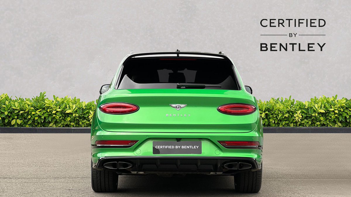 mikladco's tweet photo. BENTLEY BENTAYGA ESTATE

4.0 V8 S 5dr Auto [Touring Spec]

2025 • 3,442 miles • Petrol • Automatic

£179,750

Apple Green Beluga | Mulliner Luxury 22” Black Wheels

B&amp;O Sound | All Terrain 

Panoramic Roof | Rear Ent.

Blackline Spec | VAT Qualifying &amp; ULEZ Compliant. https://t.co/WCzC5UjZcc