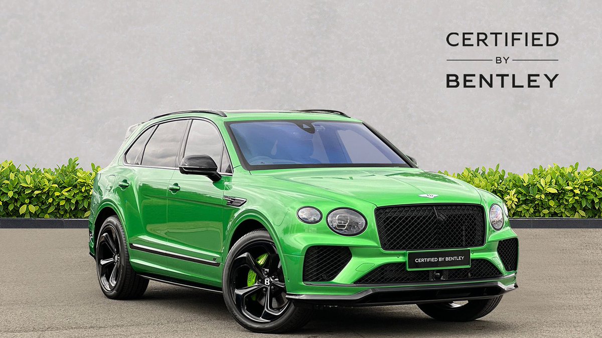 mikladco's tweet photo. BENTLEY BENTAYGA ESTATE

4.0 V8 S 5dr Auto [Touring Spec]

2025 • 3,442 miles • Petrol • Automatic

£179,750

Apple Green Beluga | Mulliner Luxury 22” Black Wheels

B&amp;O Sound | All Terrain 

Panoramic Roof | Rear Ent.

Blackline Spec | VAT Qualifying &amp; ULEZ Compliant. https://t.co/WCzC5UjZcc