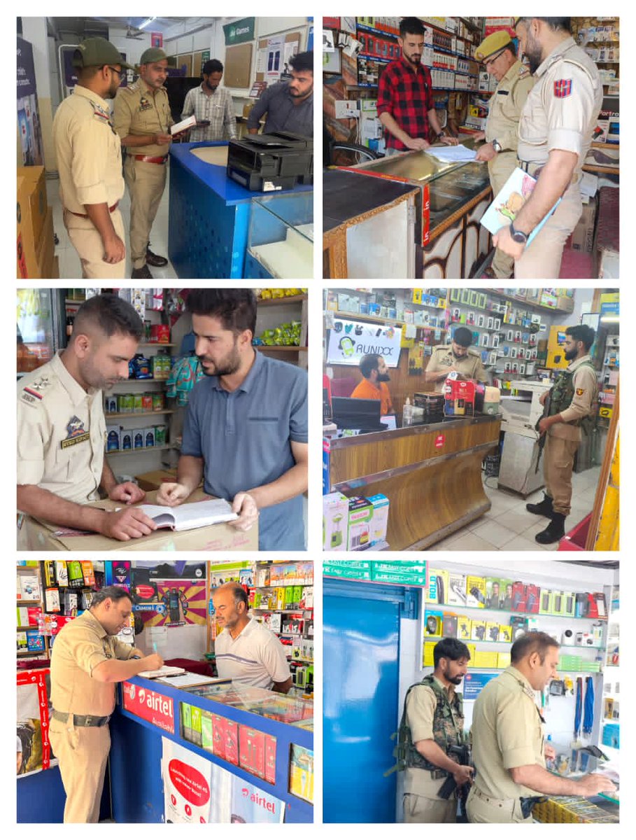 AnantnagPolice's tweet image. 🚨 Anantnag Police conducts surprise inspections of SIM vendors across the district to ensure strict KYC compliance and prevent misuse of mobile services.

🔍 Vendors warned of strict action for violations.
👥 Public urged to report suspicious activity.
 #SIMVerification