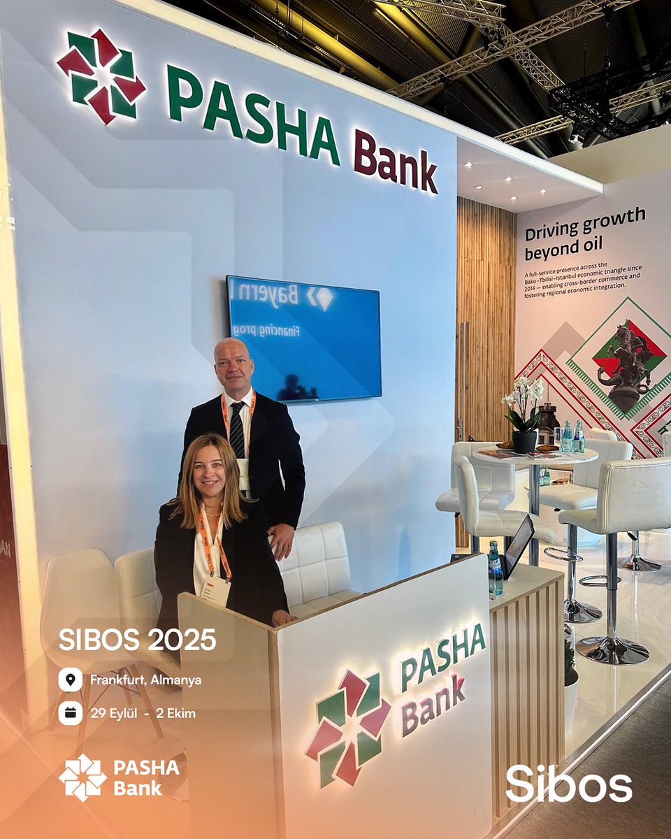 PASHABankTR's tweet image. SIBOS 2025’teydik! 🚀

29 Eylül – 2 Ekim tarihlerinde Frankfurt’ta düzenlenen SIBOS 2025’te Bankamızı Genel Müdür Yardımcımız Ender Sözer ve Finansal Kurumlar Birim Müdürümüz Can Dönmez temsil etti. 

#SIBOS2025 #Frankfurt #PASHABank #PASHABankTR