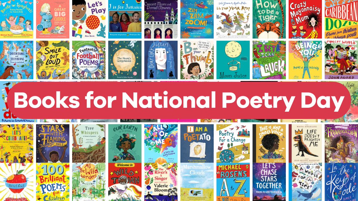 Booktrust's tweet image. Happy #NationalPoetryDay!

Whether you were inspired by @alexwhartonpoet in yesterday&apos;s #BookTrustRepresents workshop, love our #WriterInResidence Matt Goodfellow, or just want to get rhyming, check out our lists of great poetry books👇 

booktrust.org.uk/book-recommend… @EarlyTrain