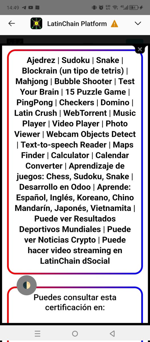 LatinChain Platform tweet media