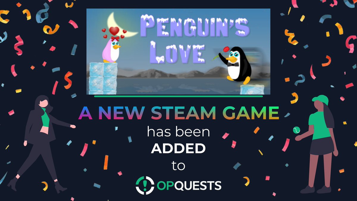We just added Penguin's Love on opquests.com💚￼

￼✅Make sure to #claim it for free before it runs out!

￼✅Follow us to receive #updates on when we add the next batch of #free #Steam #games!

￼ 🎁opquests.com🎁

 #giveaway #giveaways #freebies #QUEST