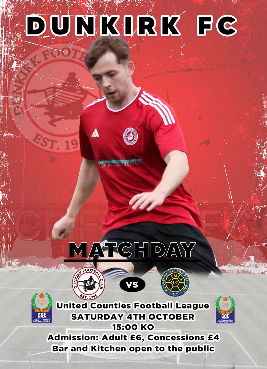 This Saturday we host <a href="/StaveleyMWFC/">Staveley MWFC</a> in our latest <a href="/utdcos/">UCL</a> league game.

3pm KO
Bar and Kitchen open

With no #NFFC <a href="/NFFC/">Nottingham Forest</a> game on Saturday, we would love to see a few of you down supporting Grassroots Football.