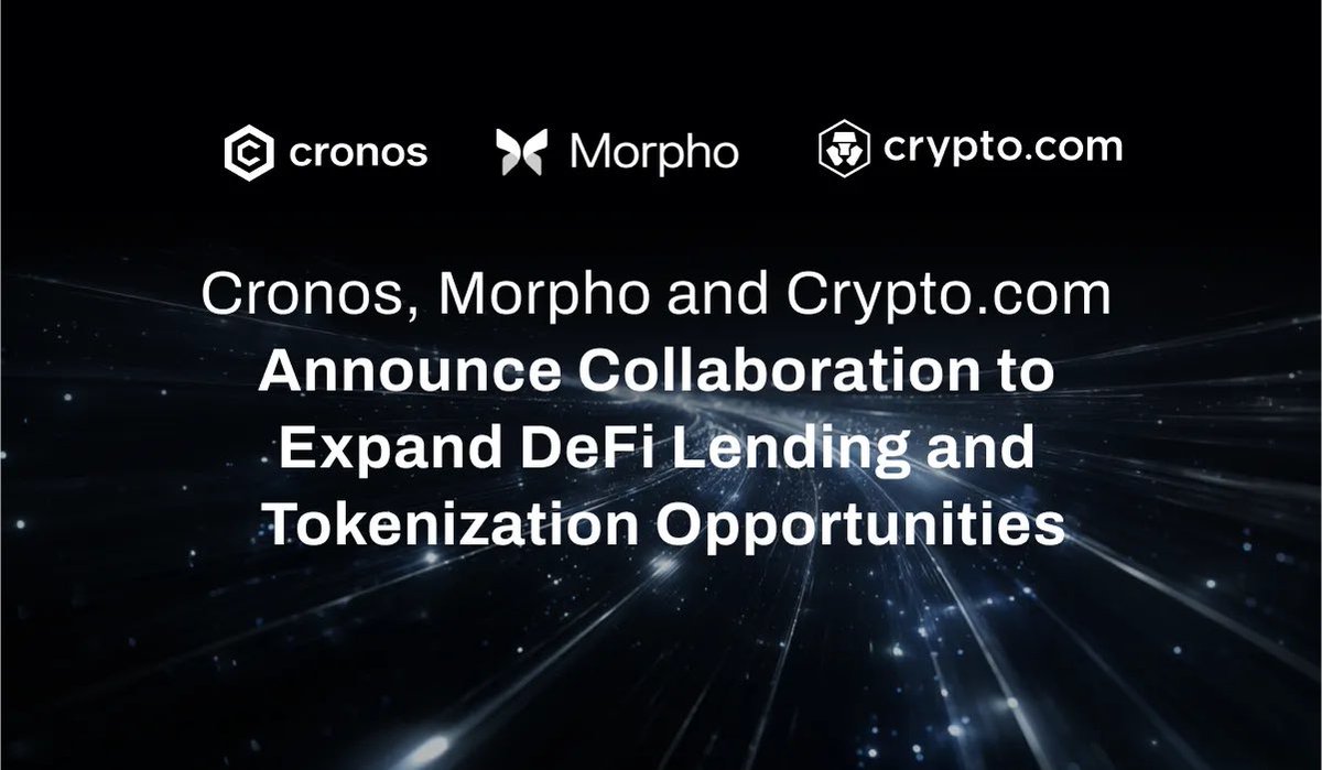 Hey #crofam 

@Cronos_chain,  @morpholabs and <a href="/cryptocom/">Crypto.com</a> announced a collaboration to bring advanced lending and borrowing to the Cronos network and scale decentralized finance for millions of global users

👉 to launch stablecoin lending markets backed by wrapped assets such as