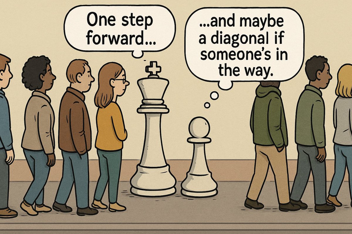 RealmChess's tweet image. Even pawns know life’s not always straight forward

#ChessHumor #LifeLessons #ChessMeme #Strategy