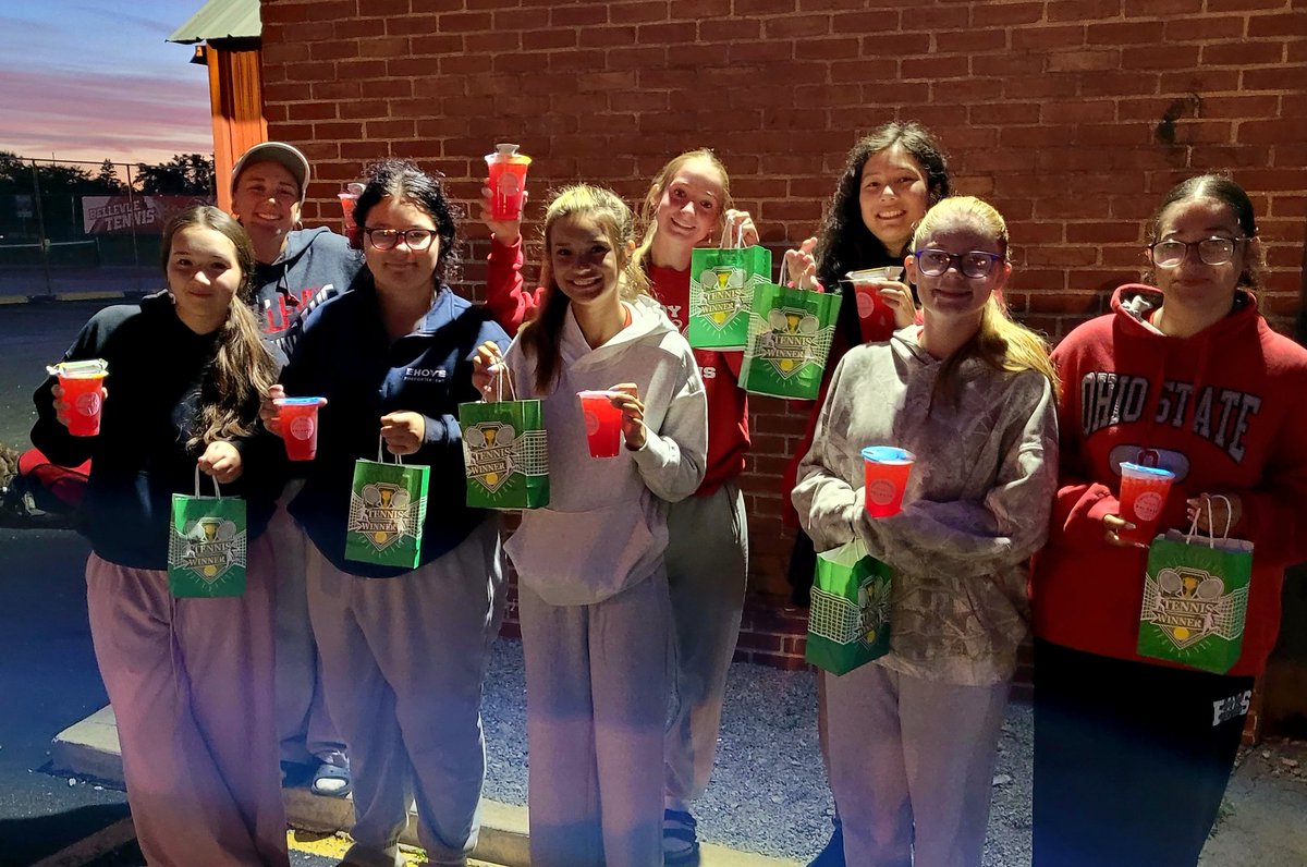 The sun might not be up, but Lady Red Tennis is! #Sectionals