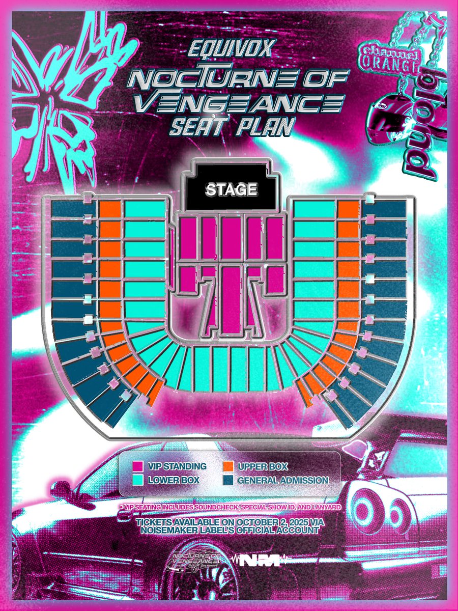 ⠀⠀⠀⠀⠀⠀⠀⠀

EQUIVOX (エクイヴォックス) 
Comeback: Nocturne of Vengeance 

チケットオープン告知 
Ticket Open Notice

🎟️ bit.ly/4pMRMeV

2025.10.12 (日) 17:00 
＠ Nissan Stadium, Yokohama Japan.

#ThePursuit #RockingWithMischief #EquivoxReturns

⠀⠀⠀⠀⠀⠀⠀⠀