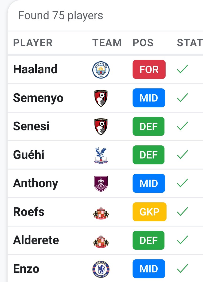 DutchProFootballScout (@dprofootball) on Twitter photo Two weeks ago I did transfer two players and brought in two <a href="/afcbournemouth/">AFC Bournemouth π</a> players which turned out to be not a bad choice.
Right now I am thinking about Alderete in, would this be a good move? <a href="/SunderlandAFC/">Sunderland AFC</a> #safc
#fpl #fplcommunity <a href="/OfficialFPL/">Fantasy Premier League</a>
<a href="/ScoutingStatsAI/">Scouting Stats</a> Two weeks ago I did transfer two players and brought in two <a href="/afcbournemouth/">AFC Bournemouth π</a> players which turned out to be not a bad choice.
Right now I am thinking about Alderete in, would this be a good move? <a href="/SunderlandAFC/">Sunderland AFC</a> #safc
#fpl #fplcommunity <a href="/OfficialFPL/">Fantasy Premier League</a>
<a href="/ScoutingStatsAI/">Scouting Stats</a>
