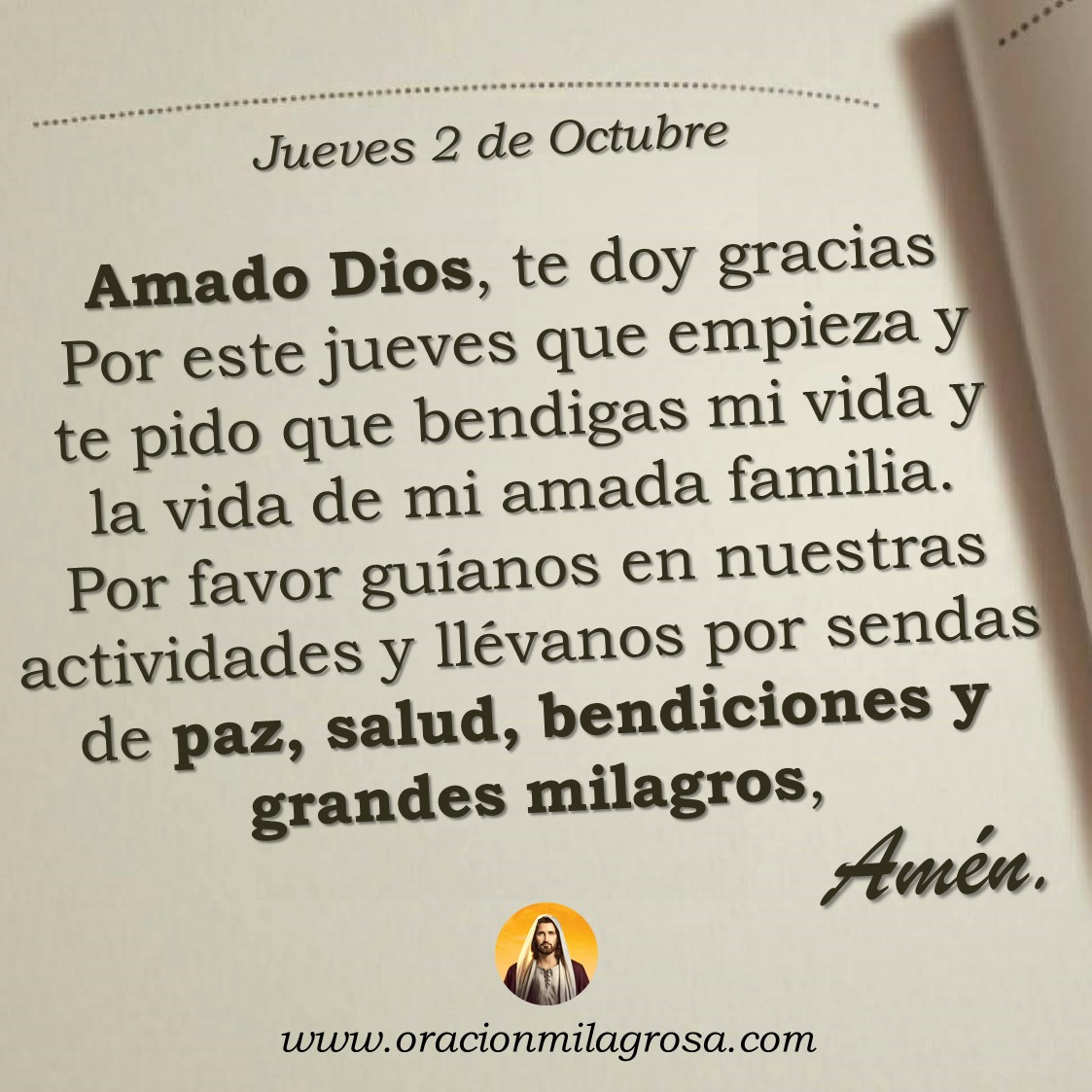 Que tengas un feliz y bendecido jueves, recuerda que la gloria y la honra sea para nuestro señor Jesucristo amén 🙏🏻🫶🏻