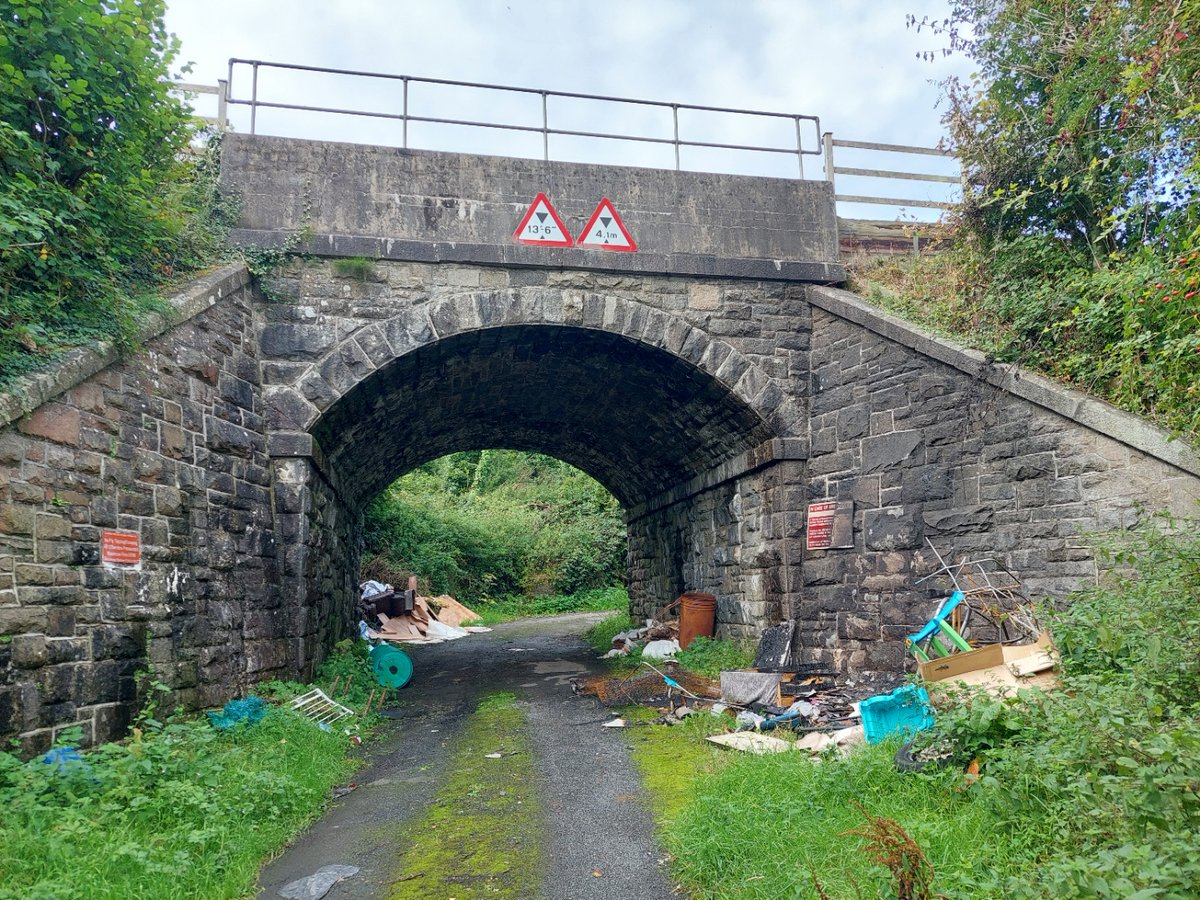 Shocking fly tipping under this historic railway bridge near Newry. Have reported to local council. You just never know what you will find on your travels. <a href="/nmdcouncil/">NewryMourneDown</a>