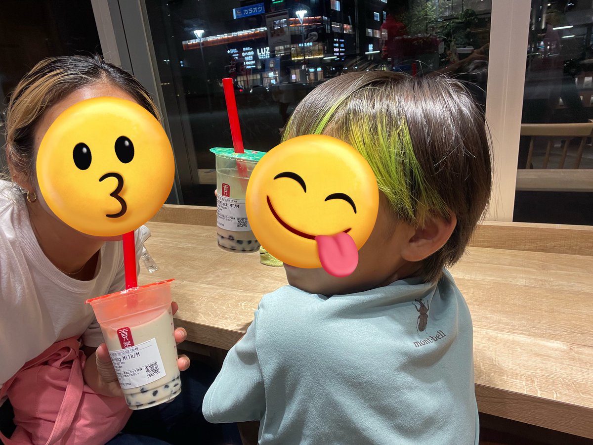 明日に向けて✂︎髪ととのえて🟩チャージ！
勝ちまっせー！！！
明日はエスコートキッズやらせてもらいます✌🏾🟢🔵
さてゴンチャ休憩して帰る🧋