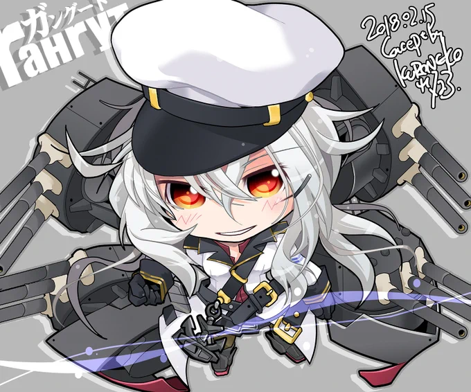 【#KURONEKO艦これデフォルメ絵(再)】 ガングート Гангут Gangut #艦これ #ガングート #ガングート進水日 #ガングート生誕祭