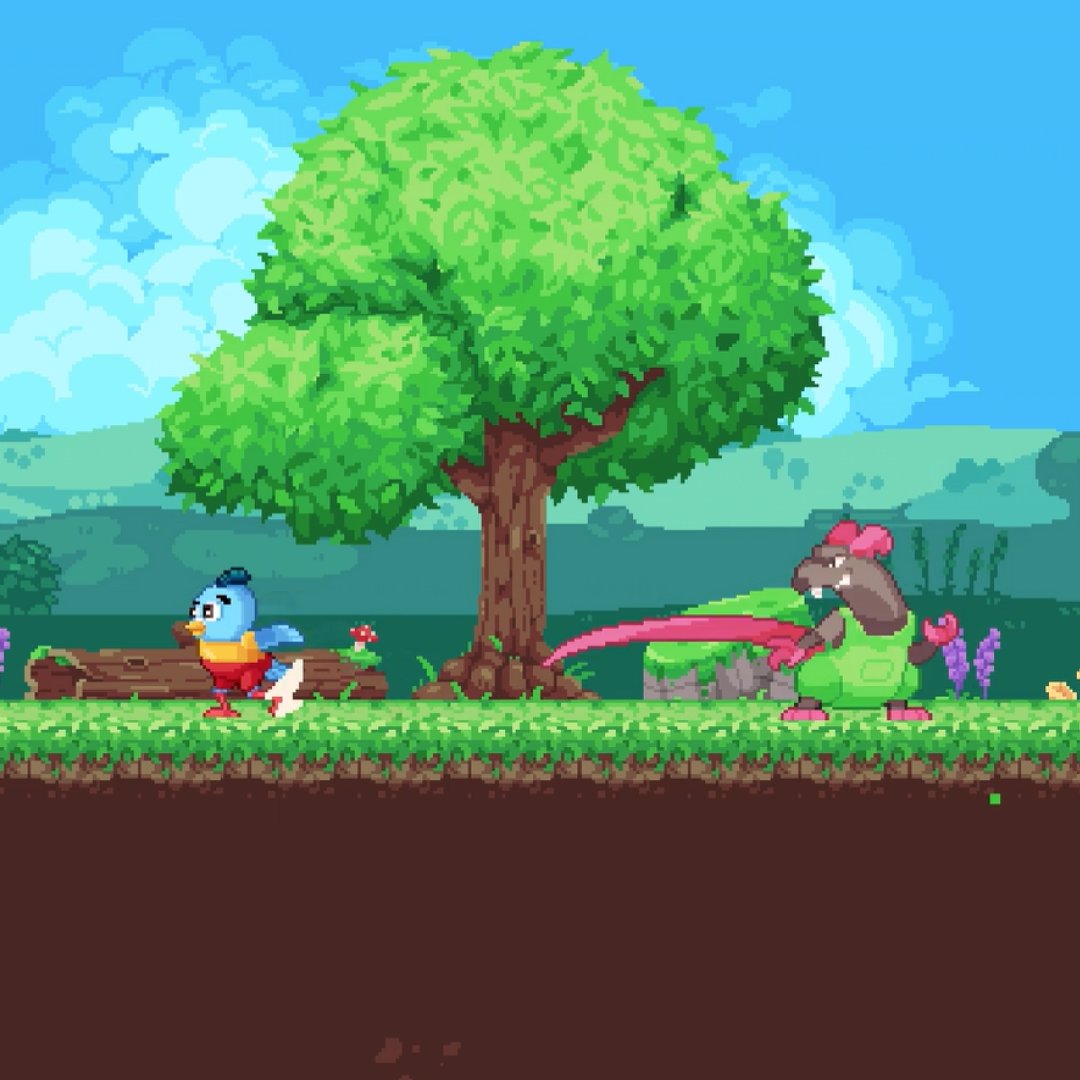 Throwback to Logan’s very first sketches now turned in to pixel boss battle!🐀

#throwback #indiegame