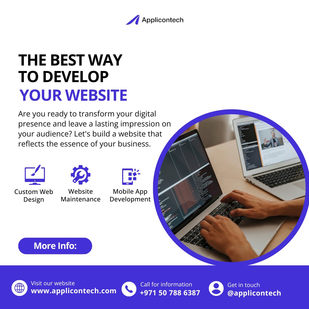 applicon_tech's tweet image. Applicontech is the most suitable option for web development to bring about innovation, the latest technology and user-friendly design. 
Visit our site: applicontech.com
#WebsiteDevelopment #WebSolutions #CustomWebDevelopment #WebsiteDesignCompany #WebExperts #Applicontech