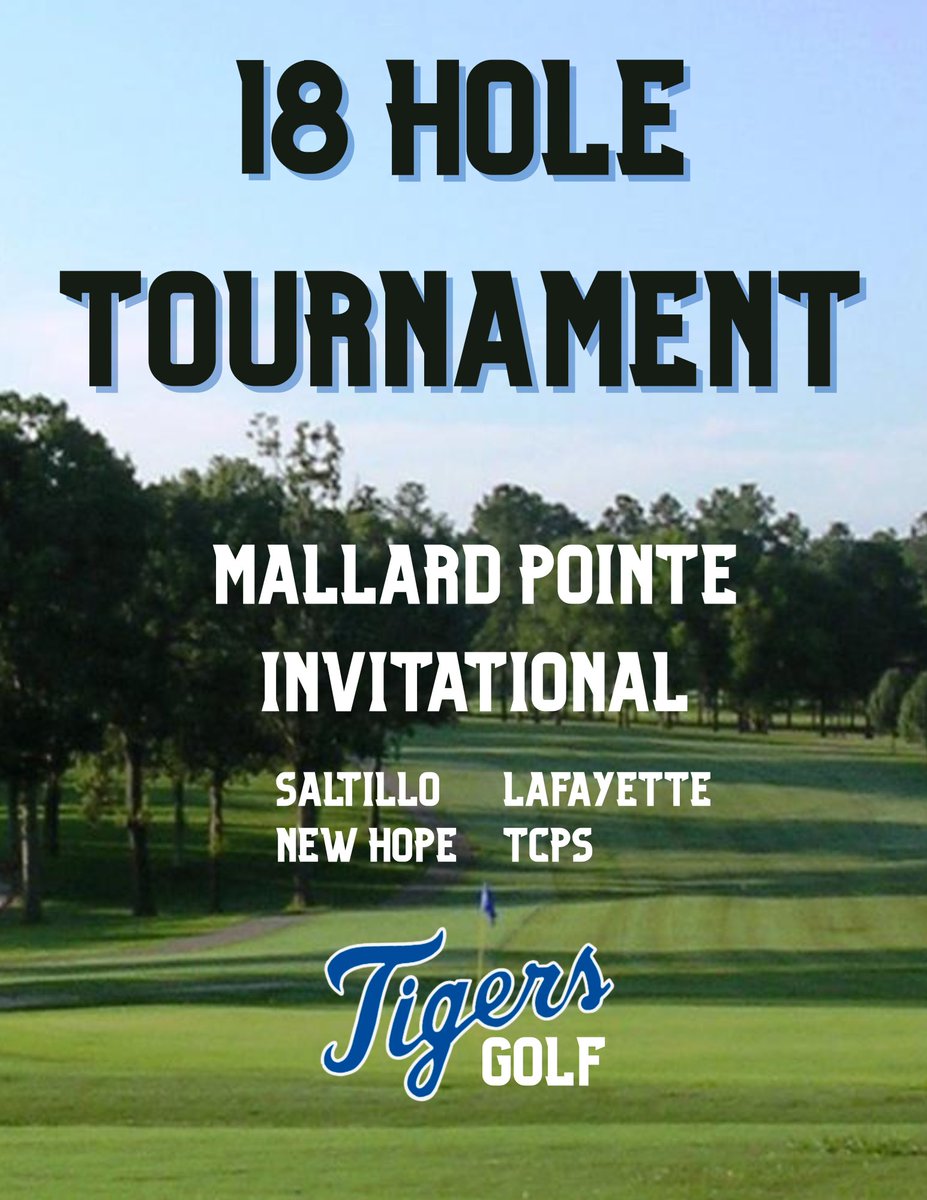 Saltillo Golf (@saltillogolf) on Twitter photo Golf is back in action today at the Mallard Pointe Invitational Golf is back in action today at the Mallard Pointe Invitational