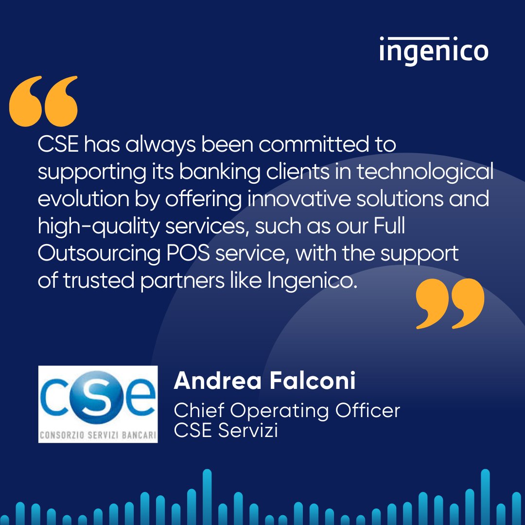 ingenico's tweet image. We are proud to support the business of one of our longstanding clients #CSE (Consorzio Servizi Bancari) with our Android payment solutions and Field Services in Italy. #BancadiPiacenza, a CSE client, has chosen to adopt the new #AXIUM DX8000 devices. 

#MovingCommerceForward