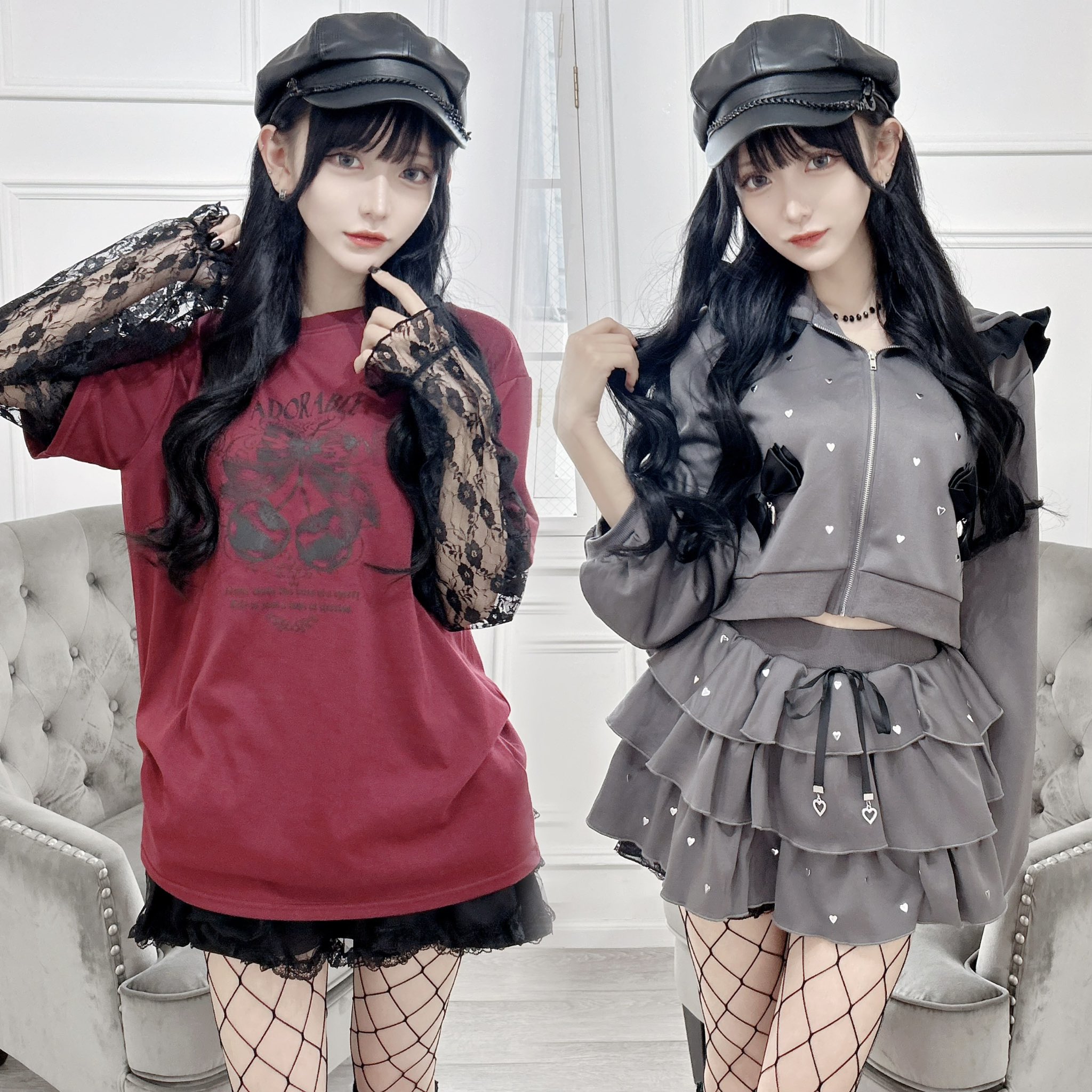 MARS☆マーズ☆パーカー、スカート、ネックレス等まとめて☆ MA*RS】オリジナル柄プリントパーカー - PNK/ブラック size-F