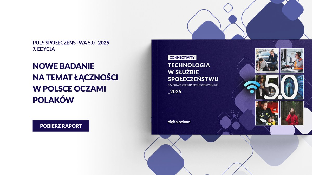 Dla 76% Polaków łączność jest tak samo krytyczna jak prąd i woda, a 68% oczekuje, że big techy będą współfinansować jej rozwój. To wybrane  wnioski z 7. edycji raportu Tech4Society, który właśnie zadebiutował z okazji <a href="/Festiwalcyfrowy/">Digital Festival</a> 

Więcej
digitalpoland.prowly.com/426623-dla-76-…
