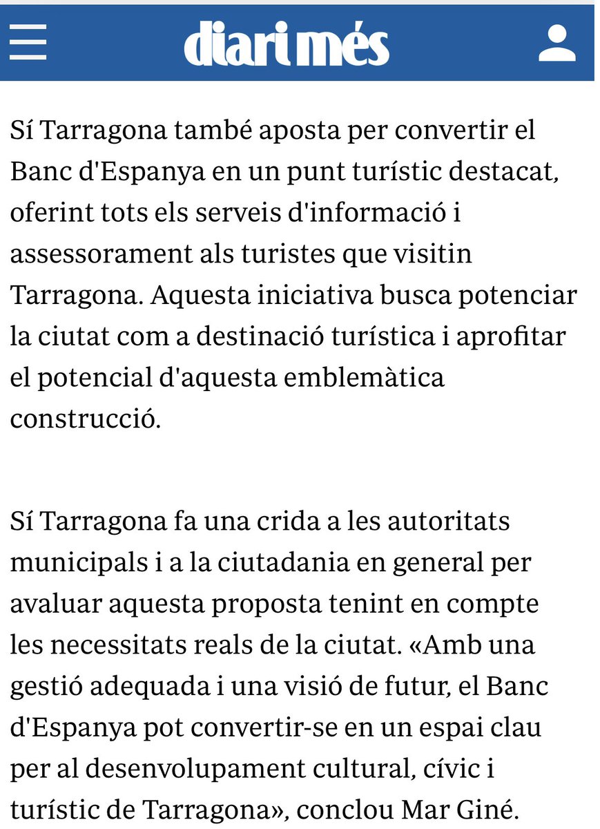 A les eleccions municipals del 2023,  alguns ja vam defensar la col·laboració públicoprivada com a solució per al Banc d’Espanya (i la Tabacalera, com s’està fent). Però per a fer equipaments culturals i cívics que tanta falta fan a la ciutat, no hotels.
👇🏼📰 Hemeroteca: