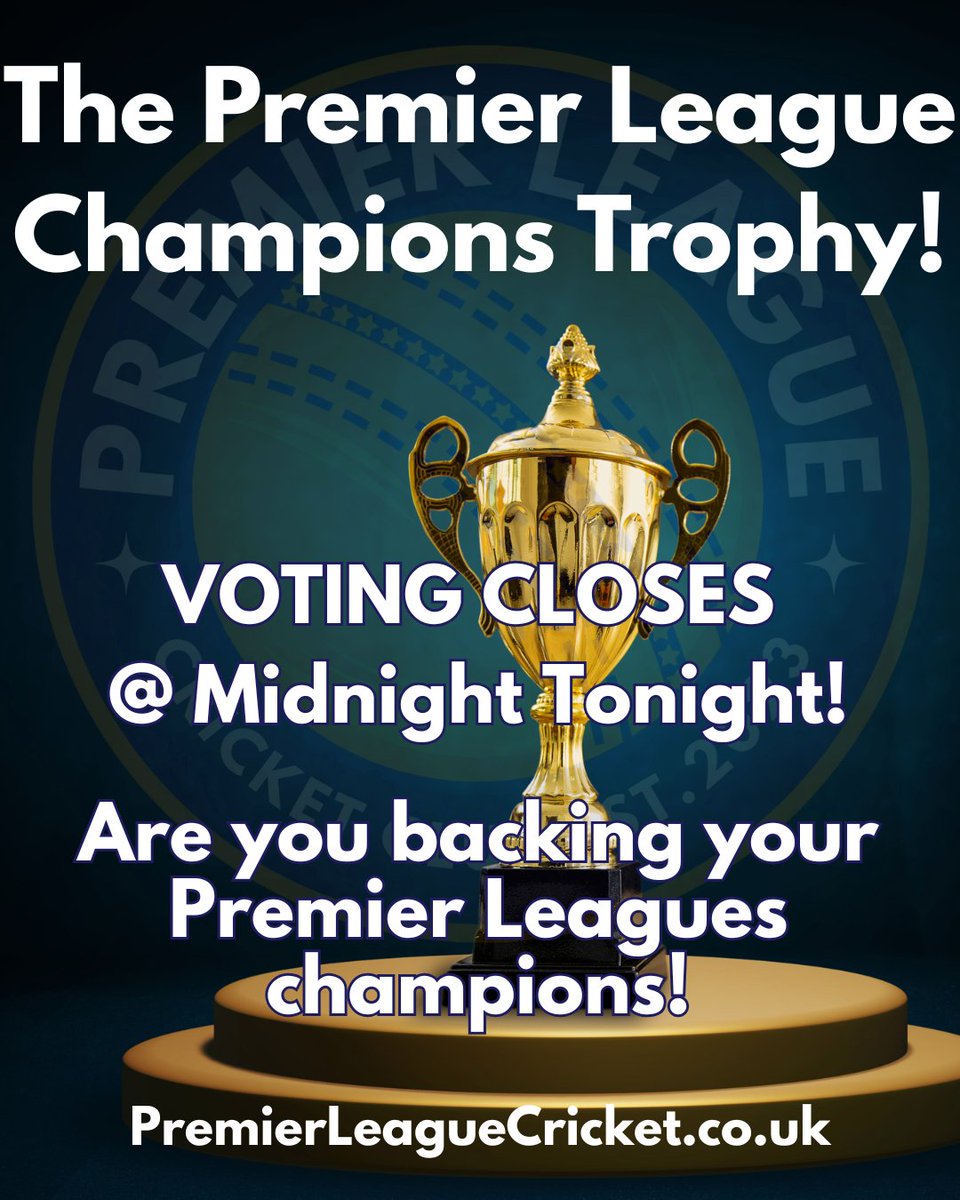 The Premier League Cricket Club ™ (@tplcricketclub) on Twitter photo <a href="/ECB_cricket/">England and Wales Cricket Board</a> <a href="/CavsCarrington/">Cavaliers & Carrington CC</a> <a href="/PrestwichSport/">Prestwich CTBC</a> <a href="/NottsPrem/">Owzat-Cricket Notts Premier League</a> <a href="/GtrMcrCricket/">The Greater Manchester Cricket League</a> 😆 It could not be any tighter with less than 12 hrs to go in the Preliminary Round match up between
<a href="/CavsCarrington/">Cavaliers & Carrington CC</a> & <a href="/PrestwichSport/">Prestwich CTBC</a> - literally 50/50 at the mo!
🗳️So <a href="/NottsPrem/">Owzat-Cricket Notts Premier League</a> & <a href="/GtrMcrCricket/">The Greater Manchester Cricket League</a> clubs, are you going to support your Premier League champions?🗳️
<a href="/BradshawCricket/">Bradshaw CC</a> <a href="/ECB_cricket/">England and Wales Cricket Board</a> <a href="/CavsCarrington/">Cavaliers & Carrington CC</a> <a href="/PrestwichSport/">Prestwich CTBC</a> <a href="/NottsPrem/">Owzat-Cricket Notts Premier League</a> <a href="/GtrMcrCricket/">The Greater Manchester Cricket League</a> 😆 It could not be any tighter with less than 12 hrs to go in the Preliminary Round match up between
<a href="/CavsCarrington/">Cavaliers & Carrington CC</a> & <a href="/PrestwichSport/">Prestwich CTBC</a> - literally 50/50 at the mo!
🗳️So <a href="/NottsPrem/">Owzat-Cricket Notts Premier League</a> & <a href="/GtrMcrCricket/">The Greater Manchester Cricket League</a> clubs, are you going to support your Premier League champions?🗳️
<a href="/BradshawCricket/">Bradshaw CC</a>