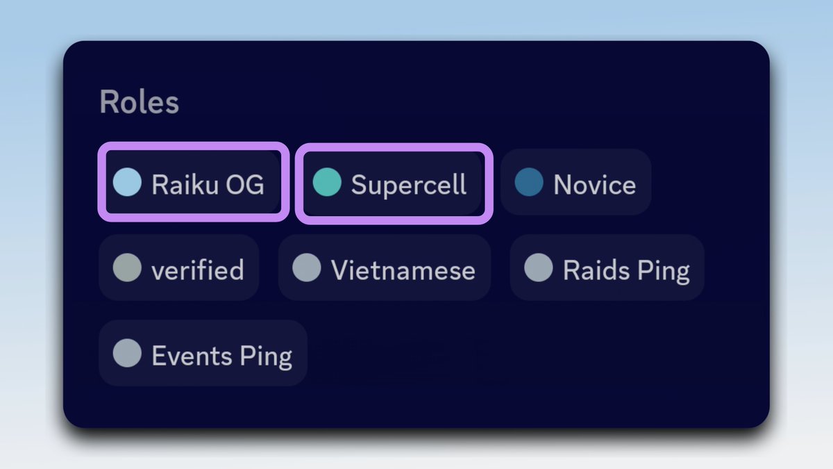 Join <a href="/raikucom/">Raiku 🐉</a> Early Opportunity ✨ 

❔about Raiku:
Infra protocol on Solana (coordination layer)

💰$13.5M Fund Raised From <a href="/PanteraCapital/">Pantera Capital</a>, HashKey &amp; more
🪂 Potential Airdrop 

👉Join Discord: discord.gg/raikucom
🔹Apply &amp; Wait 24–48h For Approval
🔹Start Farming Roles