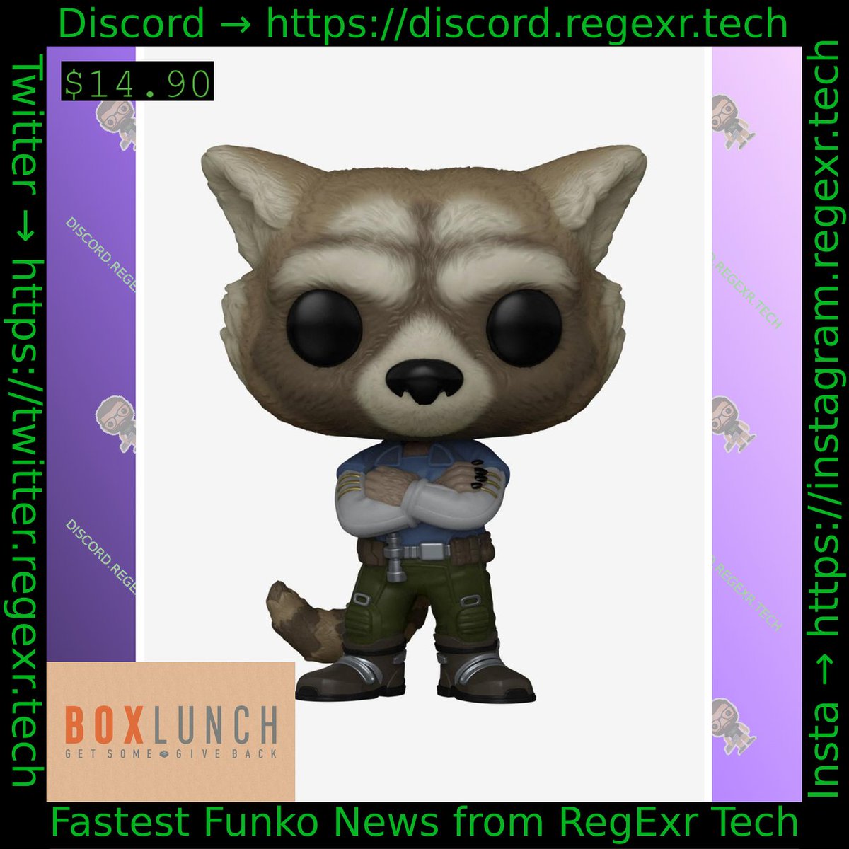 FunkoBoxLunch's tweet image. #funko Guardians Of The Galaxy Rocket Raccoon Bobble-Head - BoxLunch
Link->dpbolvw.net/click-8743465-…
11:24:38 2025-10-02 UTC