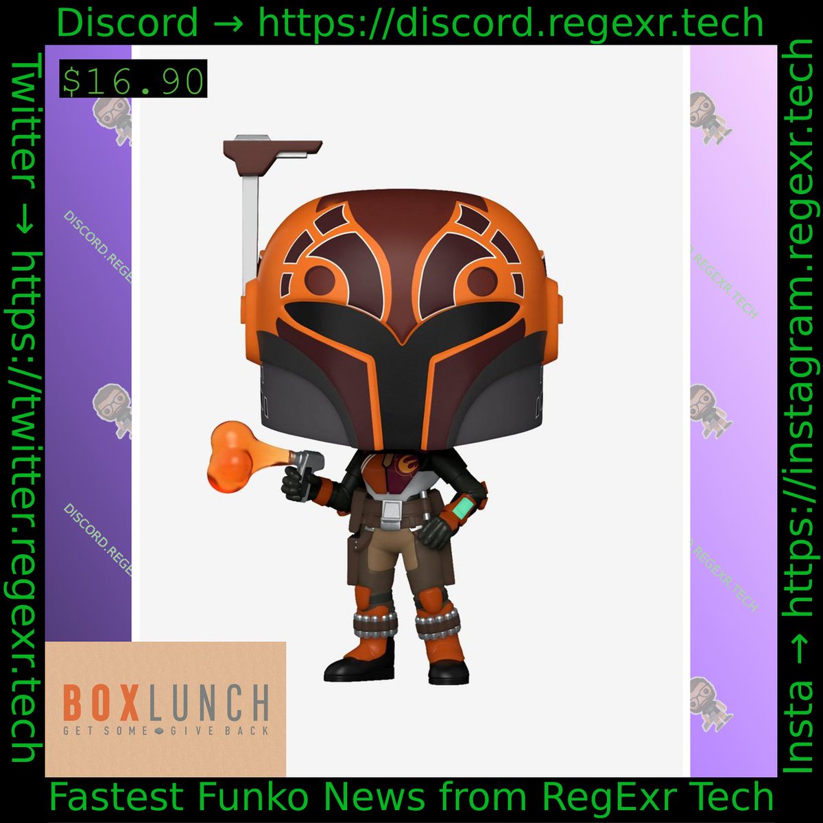 FunkoBoxLunch's tweet image. #funko Rebels Sabine Wren Bobblehead - BoxLunch
Link->dpbolvw.net/click-8743465-…
11:24:55 2025-10-02 UTC