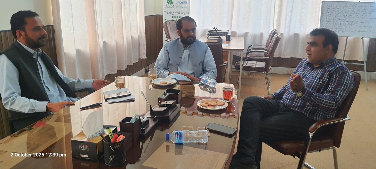 Met with Deputy Director Child Rights &amp; Protection Bashir Ahmed Rind to discuss AID Balochistan’s new child protection project through theatre performances &amp; awareness sessions. Commitment made for joint efforts to protect children from abuse. #ChildProtection #ChildRights