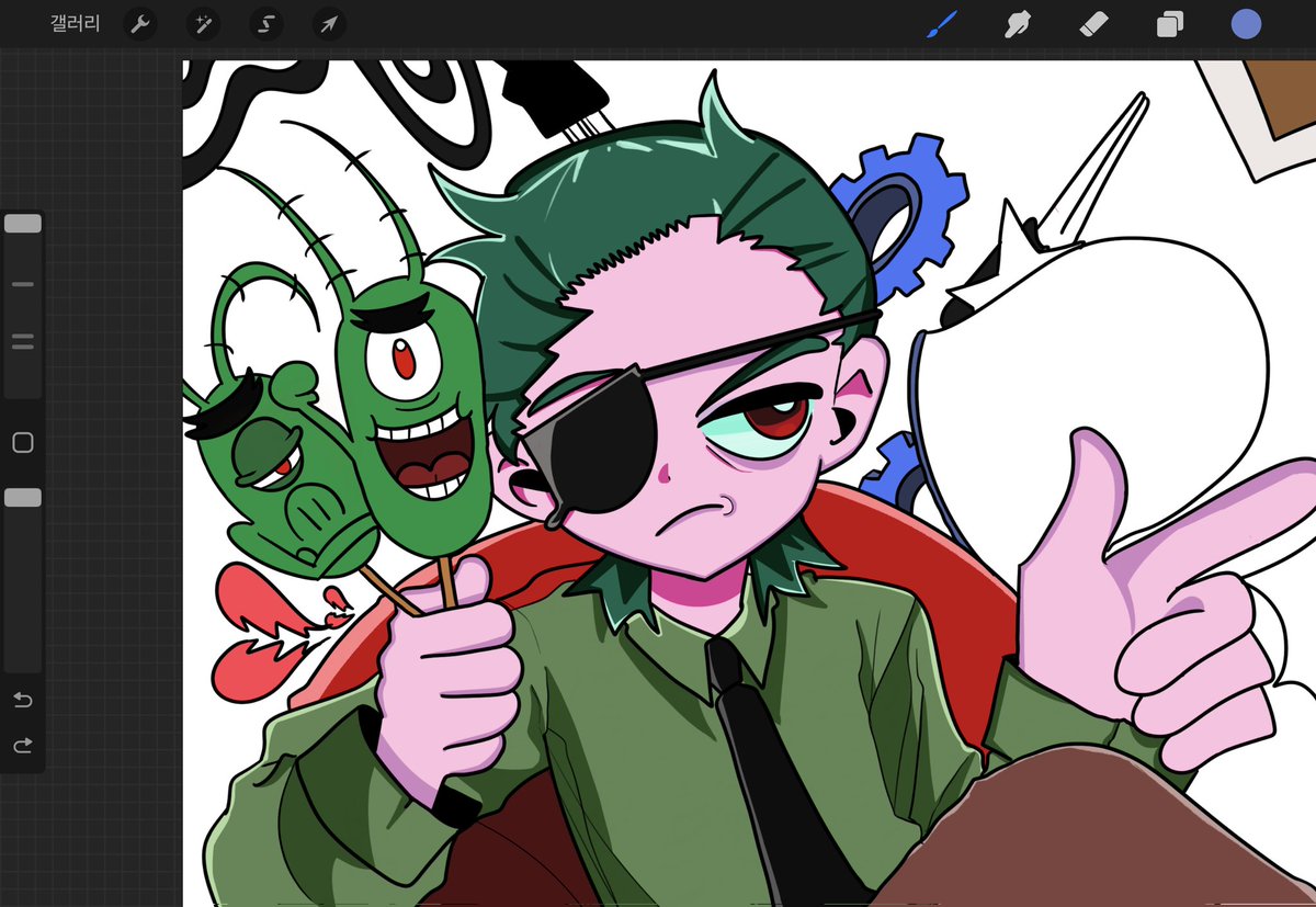 DOJI__11's tweet image. #SpongeBobSquarePants 
플랑크톤