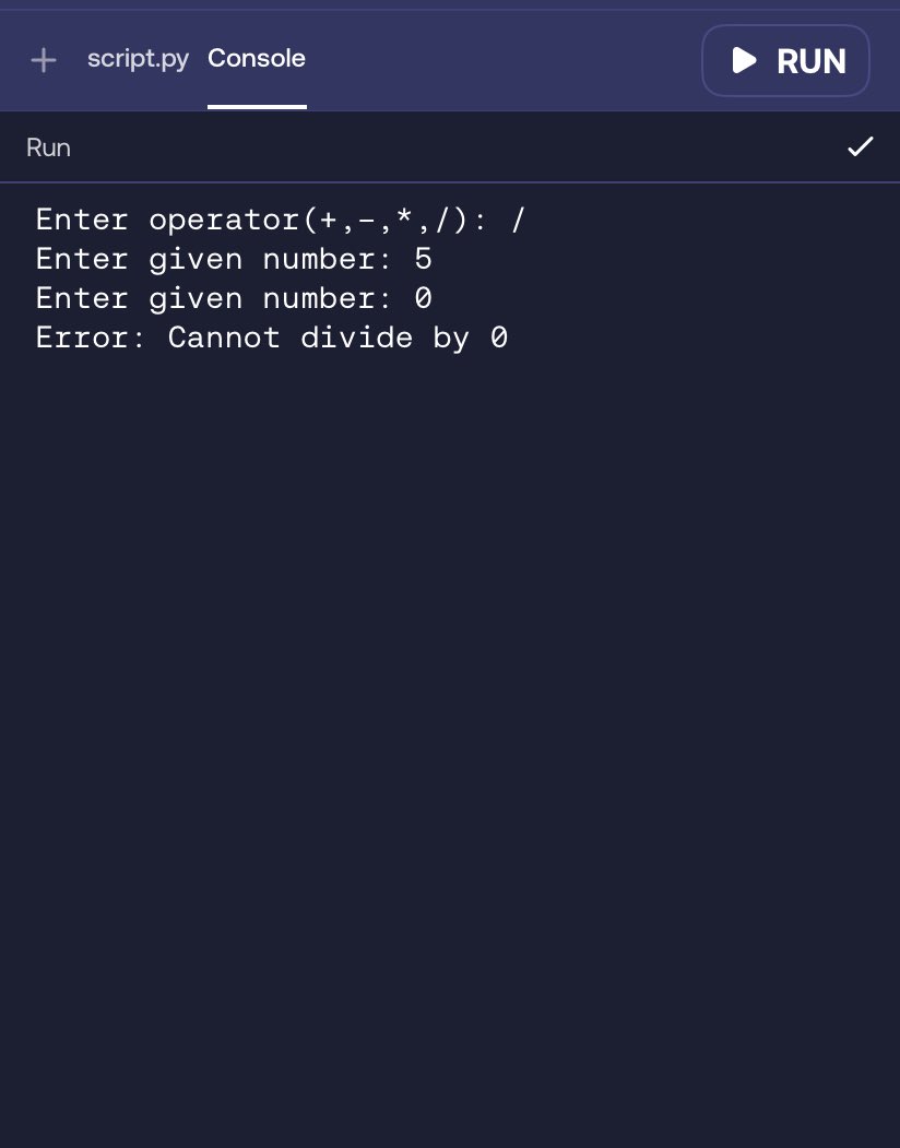Dahbig_t's tweet image. Day 2 ✅
*Madlibs
*Maths functions
*Agumented assignment operators
*Import math
*IF/Elif/else statements
Logical operations (Or, And & Not)
EXERCISE: program a simple calculator using python 🐍
#CodingTips