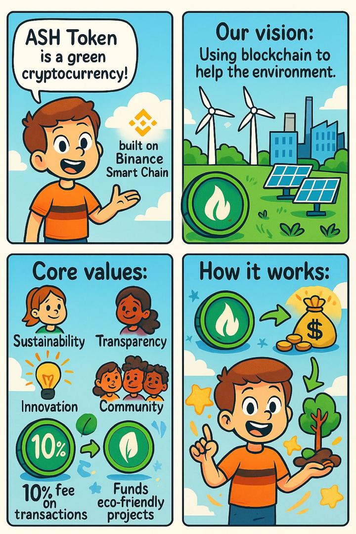 Visual representation of a great project called ASHTOKEN